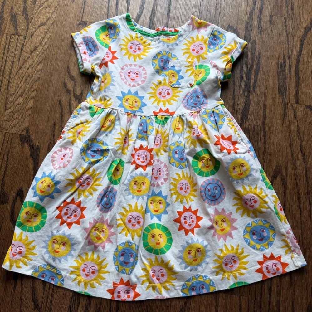 Mini Boden Sun Faces Print Dress